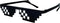 Lorigun Thug Life Glasses Pixel Sunglasses for Party, Deal with it Glasses Bachelor Party Decor...