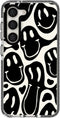 Black Funny Face Trendy Cute Clear Phone Case for Samsung Galaxy S21 Plus 6.7" with Built-in Bumper Shockproof Protective Cover for Galaxy S21 Plu...