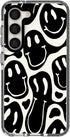 Black Funny Face Trendy Cute Clear Phone Case for Samsung Galaxy S21 Plus 6.7" with Built-in Bumper Shockproof Protective Cover for Galaxy S21 Plu...