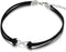 COOLSTEELANDBEYOND Ladies Womens Black Choker Necklace with Small Infinity Love Charm Pendant...