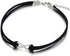 COOLSTEELANDBEYOND Ladies Womens Black Choker Necklace with Small Infinity Love Charm Pendant...