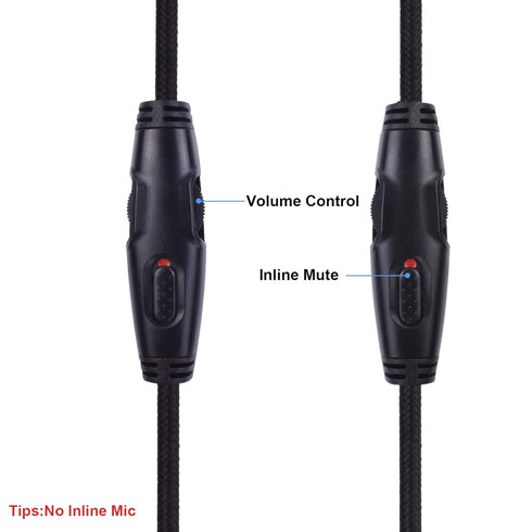 Replacement Cable Compatible with Kingston Hyperx Cloud Mix Alpha Gaming Headset, Volume Control Inline Mute, Detachable/Removable 3.5mm Audio Aux...