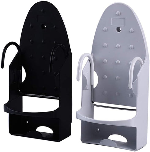 Ironing Board Hanger Wall Mount Electric Iron Holder Household Bathroom Shelf Holder Rack Electric Iron Holder - for Max 5.2 inch Width(White)...