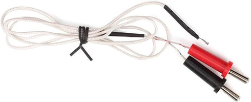 Handheld K Type Surface Thermocouple Temperature Sensor 100cm Wire Banana-Type Plug Probe Measurement Range -50°C -350°C K Type Thermocouple Probe...