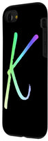iPhone SE (2020) / 7 / 8 Initial K Phone Case Colorful Rainbow Bright Colors Letter K Case......