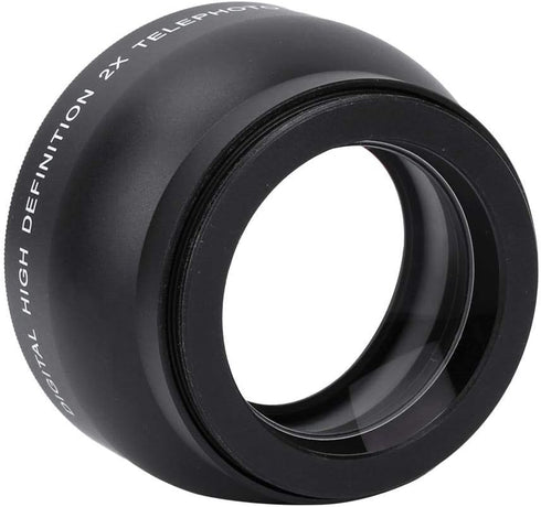52mm 2X Magnification HD Teleconverter,Telephoto Lens,Waterproof,for 52mm Mount Camera...