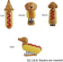 Mini Stapler for Kids Students Novelty Hotdog Desktop Stapler with 1000PCS Staples 12 Sheets Capacity Stationery Animal Stapler for Home Office Gi...