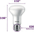 Philips 456995 LED Dimmable R20 Flood Light bulb with Warm Glow Effect...