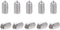 uxcell 50Pcs M3x6mm Internal Hex Socket Set Grub Screws Cone Point 304 Stainless Steel Screw...