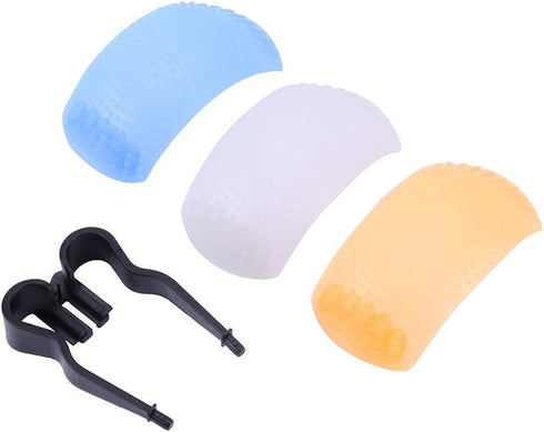 Practical 3 Color 8741mm Flash Bounce Diffuser Cover, Flash Diffuser Cover, Pop-Up for Camera Flash Photography...