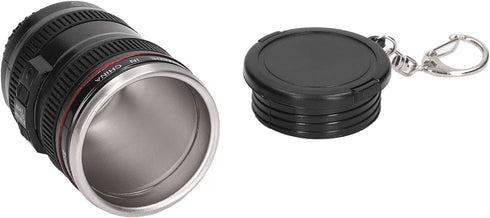Camera Lens Cup, Lens Coffee Mug Stainless Steel for Living Room for Office for Bedroom...