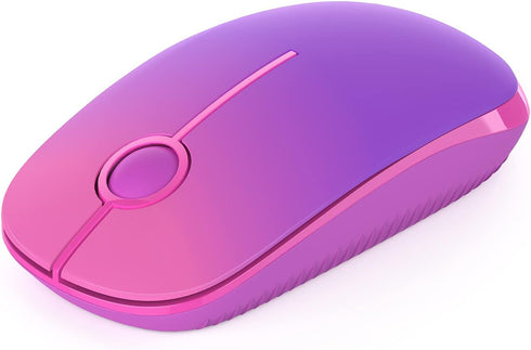 VssoPlor Wireless Mouse, 2.4G Slim Portable Computer Mice with Nano Receiver for Notebook, PC, Laptop, Computer (Gradient Purple)...