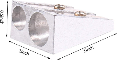 1 Pc Bell Service Handheld Aluminum Pencil Sharpener Metal Alloy Two Hole Office Stationery Really Good Pens Pencil Sharpeners...