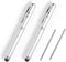 Metal Multi-Function Pen, Touch Screen Stylus, Flashlight with White Light, Infrared, Creative Christmas and Birthday Gifts (2 Silver)...