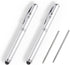 Metal Multi-Function Pen, Touch Screen Stylus, Flashlight with White Light, Infrared, Creative Christmas and Birthday Gifts (2 Silver)...