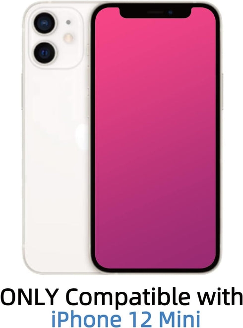 EGKimBa Privacy Screen Protector compatible with iPhone 12 Mini, 5.4 inch Gradient Colorful Electroplated Anti-Spy Anti-Blue Light Easy Installati...