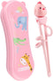 Training Chopsticks for Kids - Use Completely Harmless Material - Anti-dislocation Buckle Design - Includes Portable Box (Pink)...