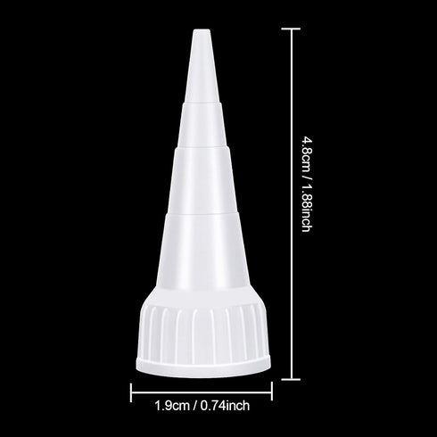 20 Pieces Snip Tip Applicator Adhesive Tube Tips Cap for E6000 Craft Glue 3.7 Ounce Adhesive Tubes, Snip Tip Applicator Cap...