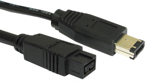 AYA 3Ft (3 Feet) FireWire Cable IEEE-1394b 9pin-6pin 800/400Mbps Compatible with Windows, Mac, Sony iLink...