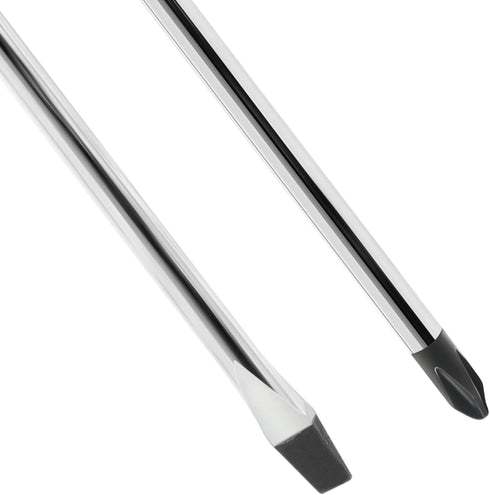 Magnetic Screwdriver Set 2 PCS, 5 Inch Steel Shaft Magnetic 5mm Phillips and Flat Head Tips Screwdriver for Computer Repairing, Automobile Tools a...