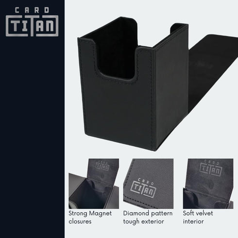 Toploader Storage Box Single Row - Trading Card Storage Box for Sports Cards and TCG Cards in Top Loaders and One Touch Magnetic Card Holder - Car...