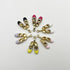 12Pcs Ballet Shoe Shaped Beads Gold Plated Shoes Shaped Enamel Charms Cute Alloy Shoes Shaped Beads for Bracelet Necklace Keychain Jewelry Making ...