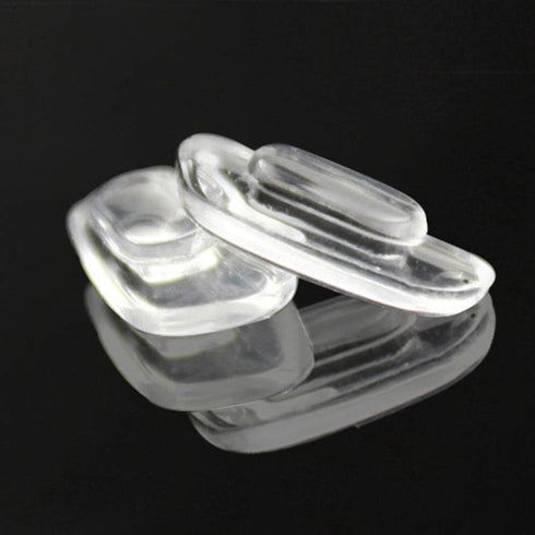 12.4mm Eyeglass Nose Pads D Shape 5 Pairs Pushin Push in Nose Pieces Anti-Slip Soft Silicone Glass Nose Pieces for Glasses Eyeglasses Sunglasses...