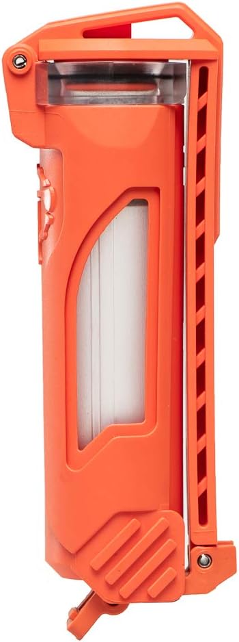 Thyrm CellVault-18 Rechargeable Battery Storage (Rescue Orange), Waterproof, for 18650, 18350, CR123 Flashlight Batteries, Made in USA...