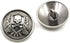 Skull Design Vintage Style Metal Buttons for Coat Blazer Suits Uniform Jacket etc (Antique Silver)...