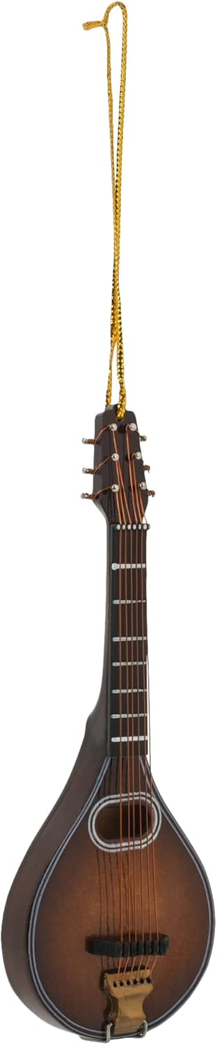 Broadway Gifts 5" Brown Wood Mandolin Ornament Decoration...