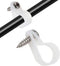 100 Pack 1/2 Inch Rope Light Clips with Stainless Steel Screws, P-Style Rope Light Mounting Clips, Outdoor Cable Clips for Christmas Parties Weddi...
