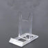 6pcs Plastic Adjustable Clear Display Stand Easel Picture Plate Display Stand Easel for Wall Mount, Display, Flat Plates, Photos, Place Cards Wedd...