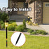 8 Pcs Solar Light Stakes Replacement, 0.62" x 5.3" Plastic Ground Stakes Pathway Lights Spike for Yard Garden Outdoor Christmas Halloween Pathway ...