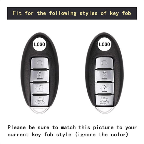 TANGSEN Key Fob Case Black Cover Compatible with Infiniti EX FX X G JX M Q QX Series for Nissan Altima Coupe Armada GTR Maxima Murano Cross CABRIO...
