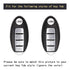 TANGSEN Key Fob Case Black Cover Compatible with Infiniti EX FX X G JX M Q QX Series for Nissan Altima Coupe Armada GTR Maxima Murano Cross CABRIO...