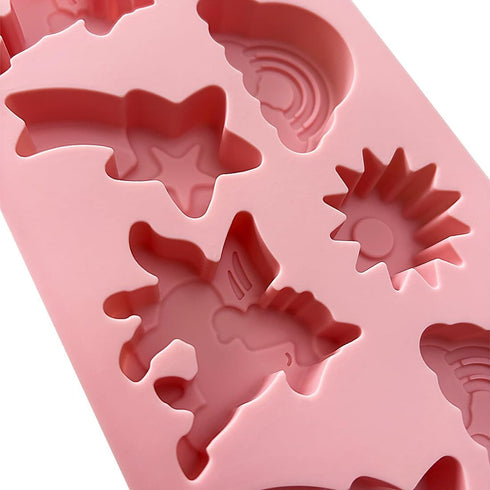 2 Pack Winged Unicorn Silicone Mold for Baking Reusable Non-stick Sun Meteor Rainbow Mold for Fondant Cake Cupcake Decoration Chocolate Candy Cook...