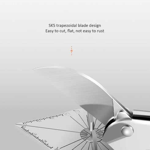 Multi Angle Miter Shear Cutter Hand Tools,45-135 Degree Adjustable Angle Scissors Trim Shears Tools for Vinyl Wood Molding Trim, 2 Extra Spare Bla...
