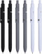 FIOVER Gel Pens,6Pcs Pens Fine Point Smooth Writing Pen, 0.5mm Black Gel Ink Pens High-End Series Pens Ballpoint, Pens for Journaling Note Taking,...