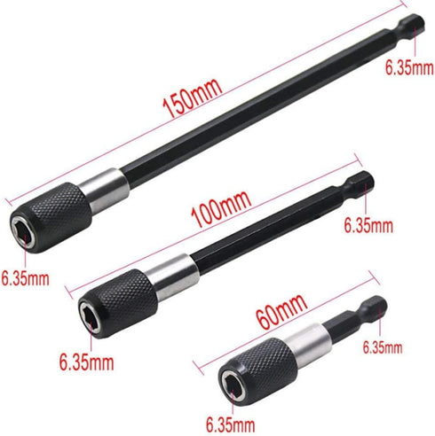 Flexible Drill Bit Extension, Includes 105° Right Angle Drill, Bendable, 3pcs 1/4 3/8 1/2" Universal Socket Adapter Set, 3pcs Drill Bit Holder, Sc...