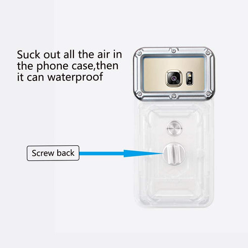 Underwater Photography Waterproof Phone Case Pouch for Android 5.0-5.2 Enhanced Underwater Cell Phone Dry Bag with Armband O Lens Ring Full Sealed...