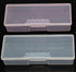 2 Pcs Plastic Transparent Multifunctional Rectangular Storage Box Nail Art Tool Box Office Supplies Organizer Manicure Tool Box...