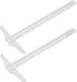 2Pcs Junior T-Square Plastic Transparent T-Ruler 30cm/ 12 Inch for Drafting & Art Framing...