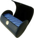 Men's Necktie Travel Case, Tie Anti-Wrinkle Organizer Box - Formal Cylinder Shape (Blue)...