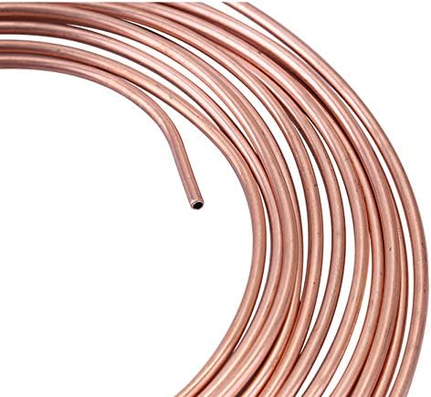 25 Ft. 3/16 OD Copper-Nickel Coated Alloy Brake Line Tubing Kit 3/16" x 25' with Fittings...
