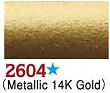 Delta Creative Ceramcoat Metallic and Pearl Acrylic Paint in Assorted Colors (2 oz), 2604, Metallic 14k Gold...