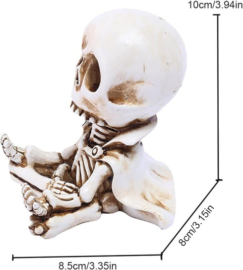 Cute Medidating Skull Dashboard Phone Holder for Car, Car Phone Mount, Skull Car Interior Accessories, Home Office Gothic Halloween Decorations, F...
