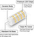 G4 LED Bulb 5W, 12V-24V 40W G4 Halogen Bulb Equivalent, Natural Daylight White 4000K, Non-Dimmable JC Type Bi-Pin Base G4 Light Bulb 10-Pack...