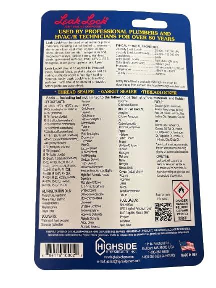 Pipe Joint Sealant - Prevents Leaks - High-Strength Thread Sealant for Metal and Plastic Surfaces - Easy-to-Apply - Ideal for Household, Plumbing,...