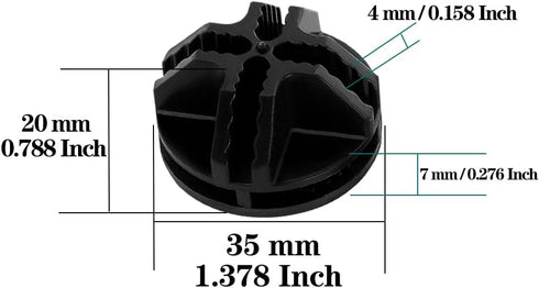 30Pcs Wire Cube Connectors Plastic Storage Cube Connectors, Wire Grid Cube Organizer Connector for Modular Closet Storage Organizer and Wire Shelv...