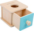 Adena Montessori Baby Toys Coin Box with Ball Blue Door Great Gift for 6-12 Months 1 2 Years Old Toddlers...